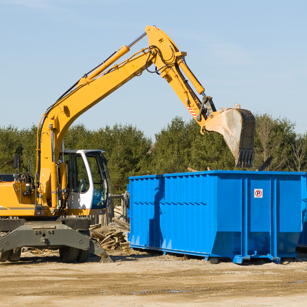 are there any restrictions on where a residential dumpster can be placed in Grand Lake Stream ME